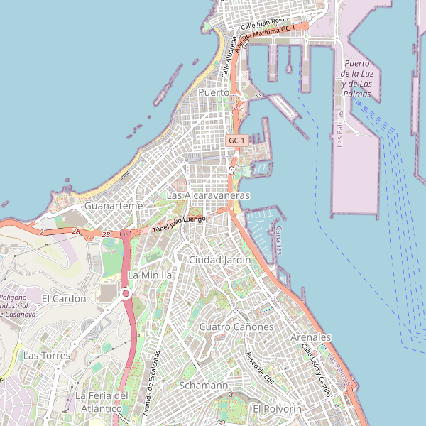 Mapa de estaciones en Las Palmas de Gran Canaria Thumbnail