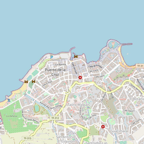 Mapa de estaciones en Puerto de la Cruz Thumbnail