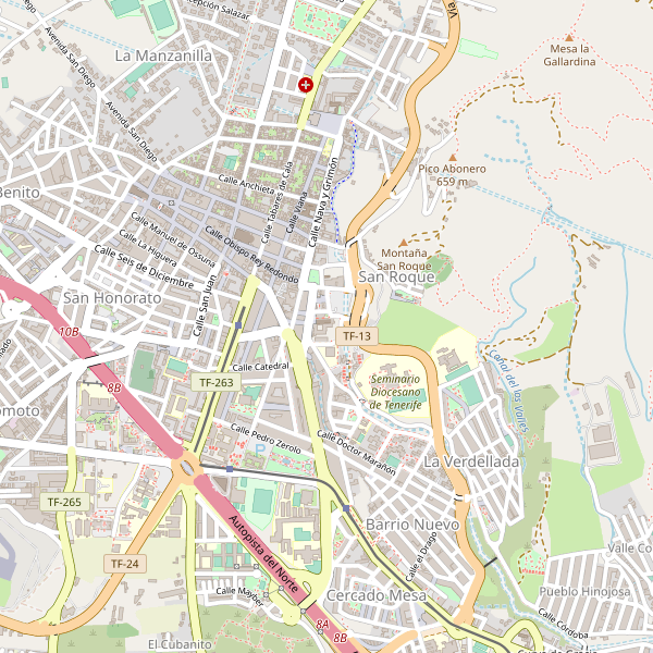 Mapa de estaciones en San Cristóbal de La Laguna Thumbnail
