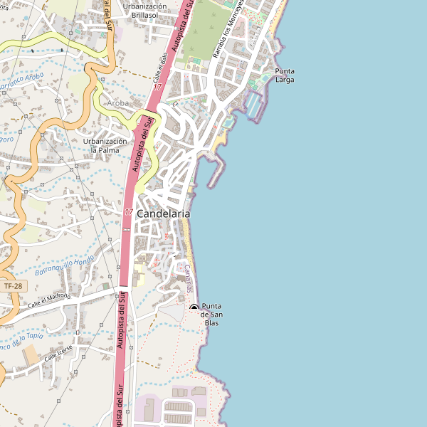 Thumbnail Mapa de hoteles en Candelaria