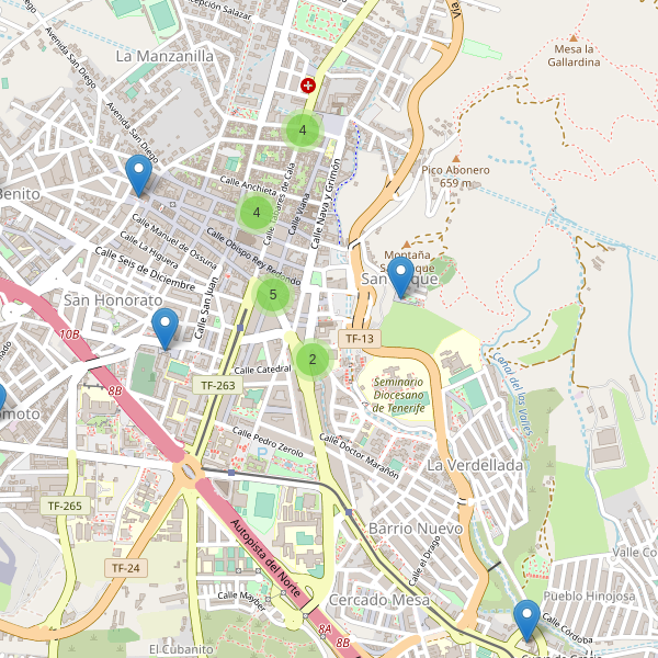 Mapa de iglesias en San Cristóbal de La Laguna Thumbnail