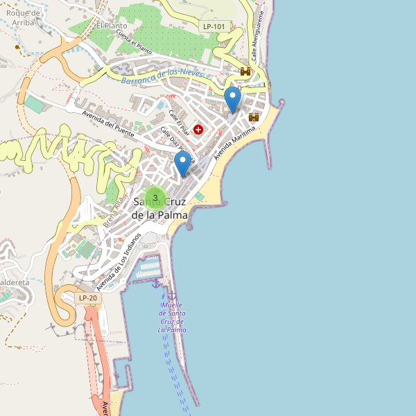 Mapa de iglesias en Santa Cruz de la Palma Thumbnail