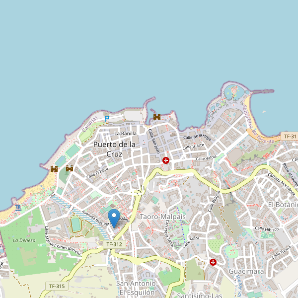 Mapa de mercados en Puerto de la Cruz Thumbnail