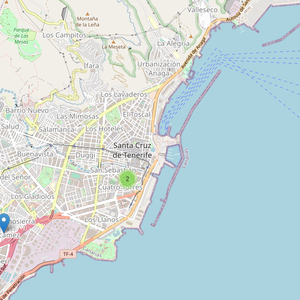 Mapa de mercados en Santa Cruz de Tenerife Thumbnail