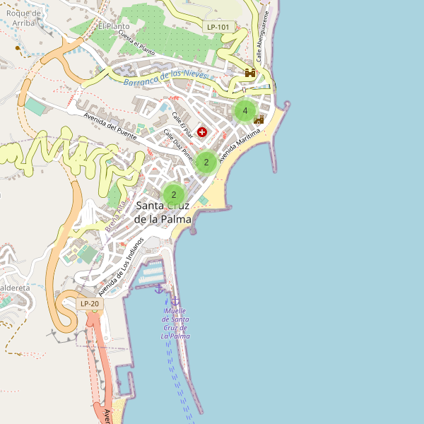 Mapa de monumentos en Santa Cruz de la Palma Thumbnail