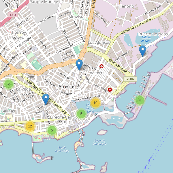 Thumbnail Mapa de restaurantes en Arrecife