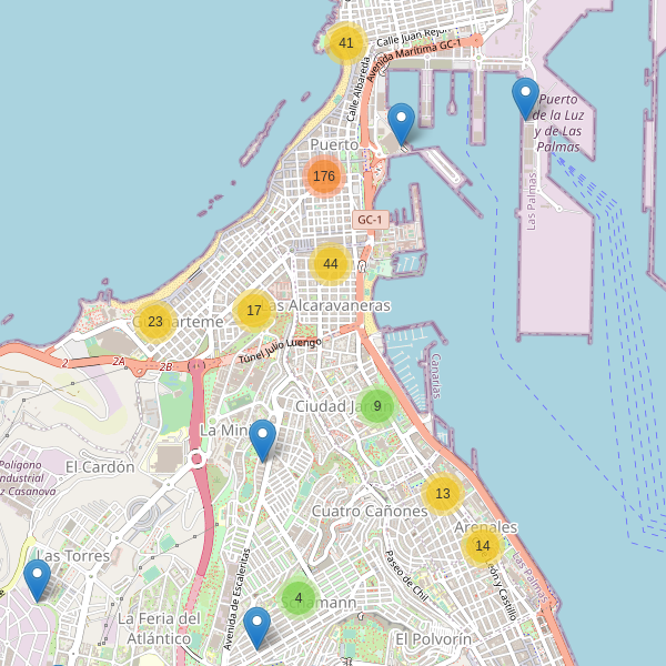 Thumbnail Mapa de restaurantes en Las Palmas de Gran Canaria