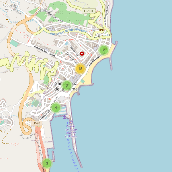 Thumbnail Mapa de restaurantes en Santa Cruz de la Palma