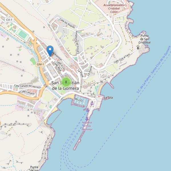 Mapa de ropa en San Sebastián de la Gomera Thumbnail