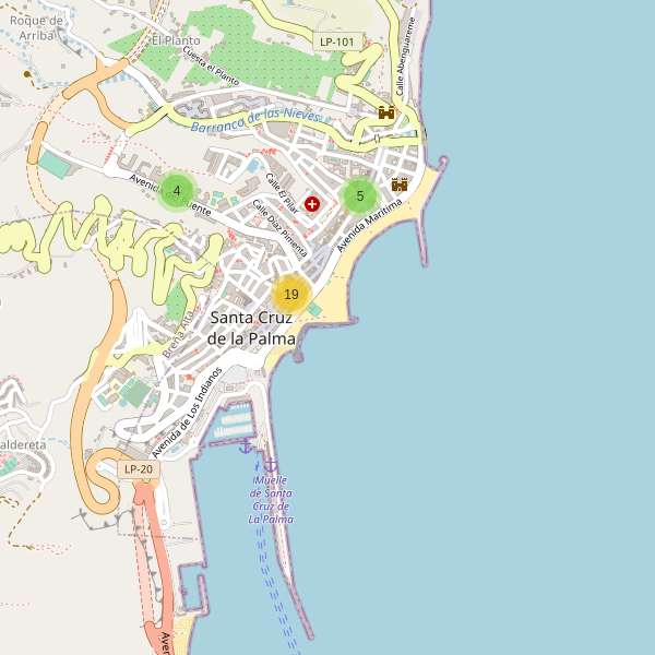 Mapa de ropa en Santa Cruz de la Palma Thumbnail