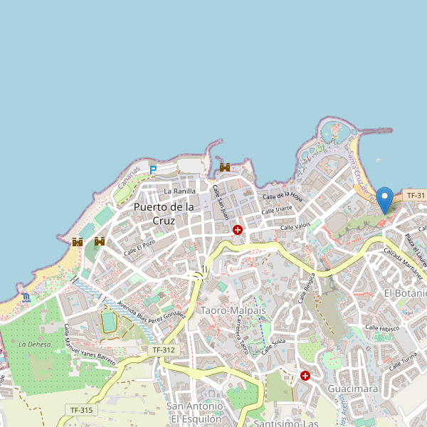 Mapa de sitios-arqueologicos en Puerto de la Cruz Thumbnail