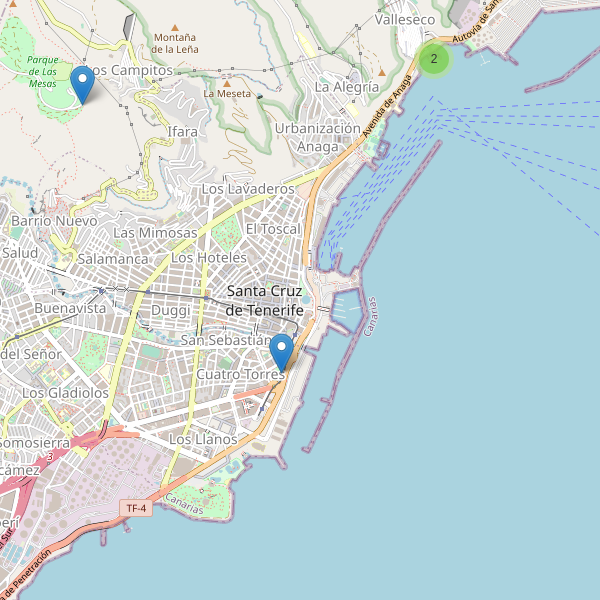 Mapa de sitios-arqueologicos en Santa Cruz de Tenerife Thumbnail