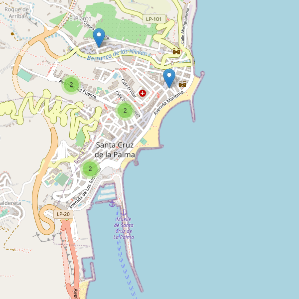 Thumbnail Mapa de supermercados en Santa Cruz de la Palma