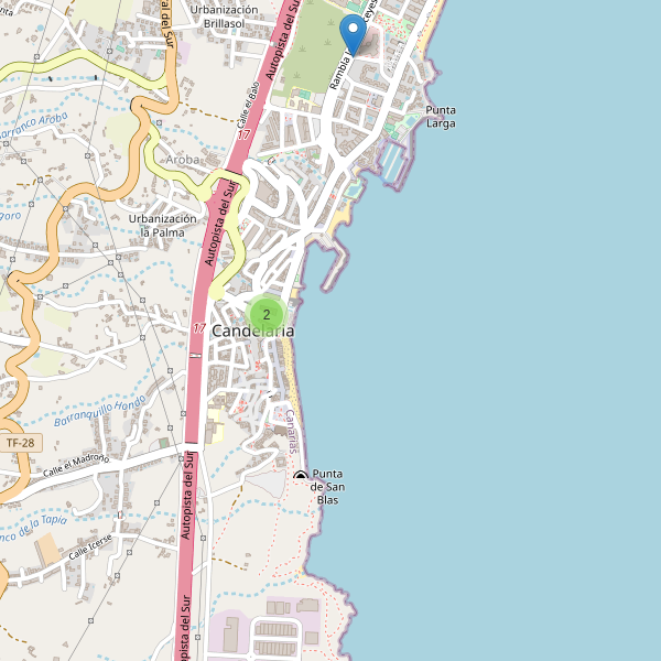 Mapa de taxi en Candelaria Thumbnail