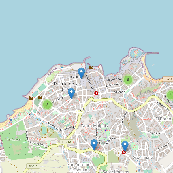 Mapa de taxi en Puerto de la Cruz Thumbnail