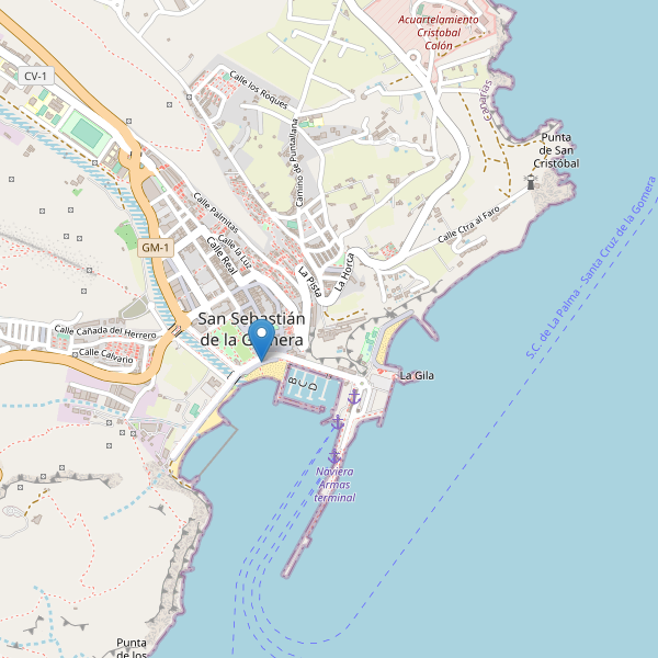 Mapa de taxi en San Sebastián de la Gomera Thumbnail
