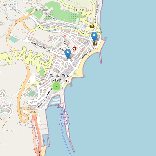 Mapa de taxi en Santa Cruz de la Palma Thumbnail