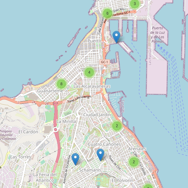 Mapa de telefonos en Las Palmas de Gran Canaria Thumbnail