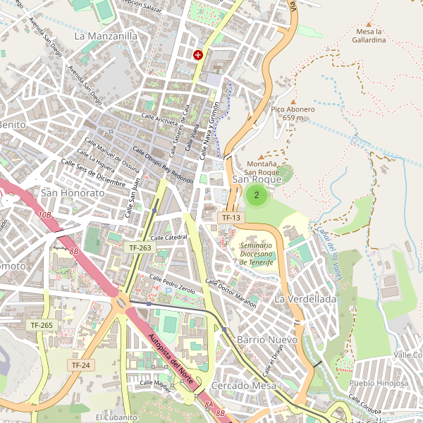 Mapa de vistas en San Cristóbal de La Laguna Thumbnail