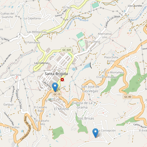 Mapa de vistas en Santa Brígida Thumbnail