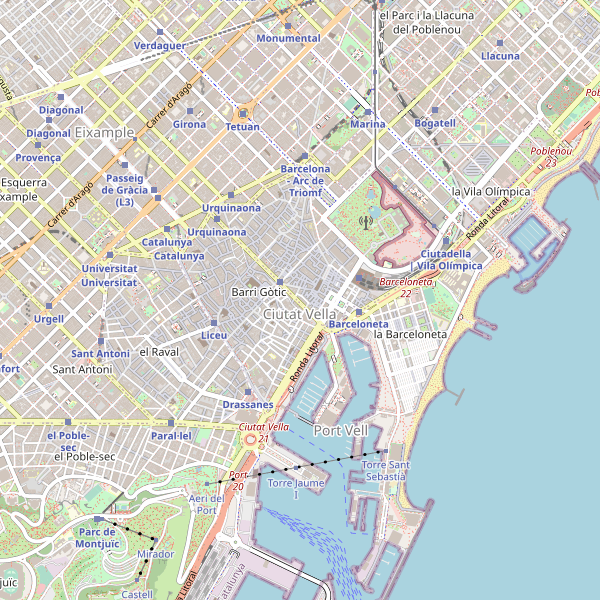 Thumbnail Mapa de Barcelona
