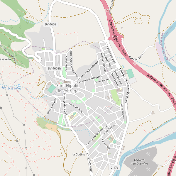 Mapa de Sant Hipòlit de Voltregà Thumbnail