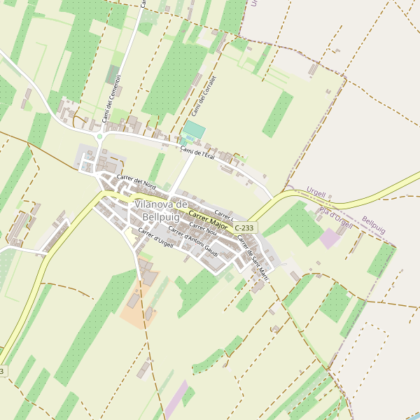 Mapa de hoteles en Vilanova de Bellpuig Thumbnail