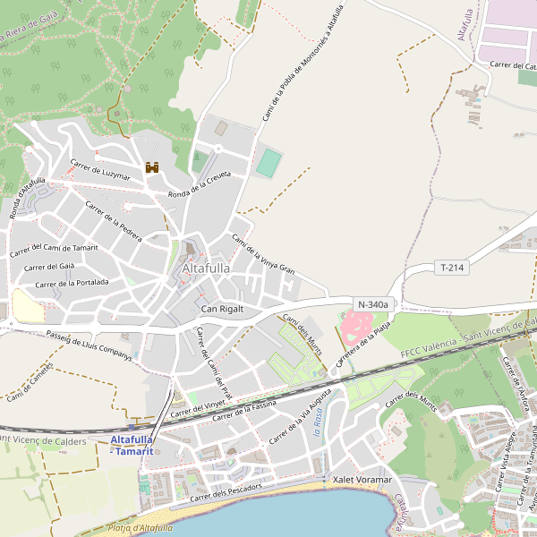 Mapa de aparcamientos-bicicletas en Altafulla Thumbnail