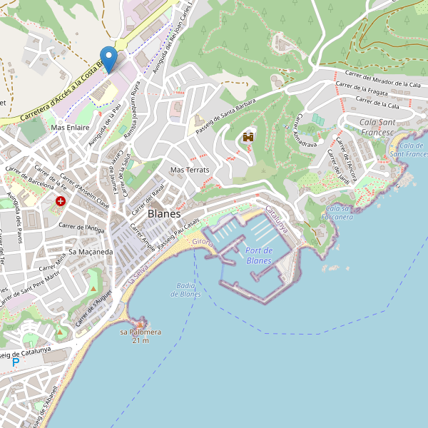 Mapa de aparcamientos-bicicletas en Blanes Thumbnail
