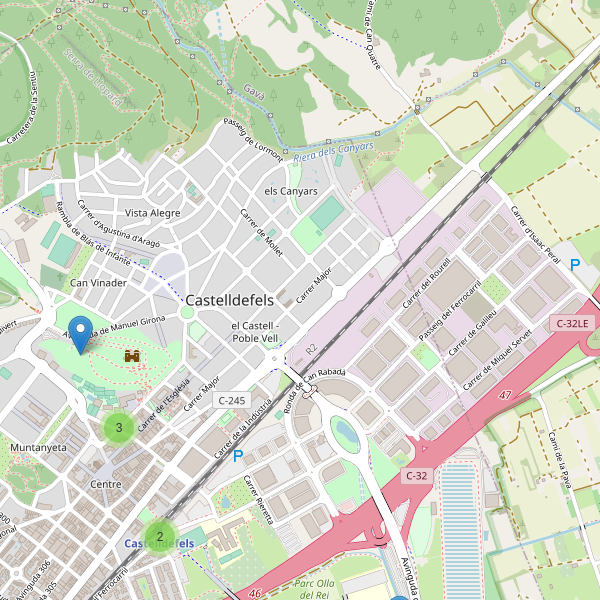 Mapa de aparcamientos-bicicletas en Castelldefels Thumbnail