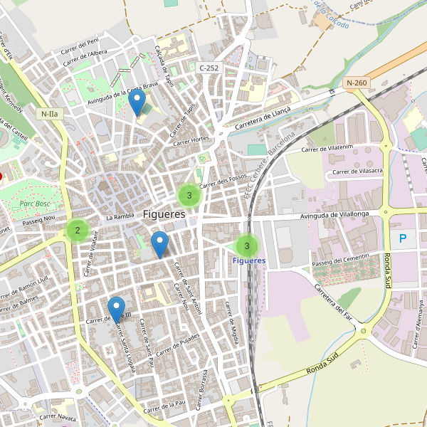 Mapa de aparcamientos-bicicletas en Figueres Thumbnail