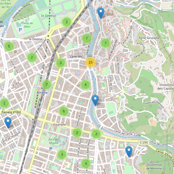 Mapa de aparcamientos-bicicletas en Girona Thumbnail
