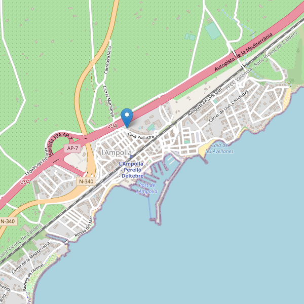 Mapa de aparcamientos-bicicletas en l'Ampolla Thumbnail