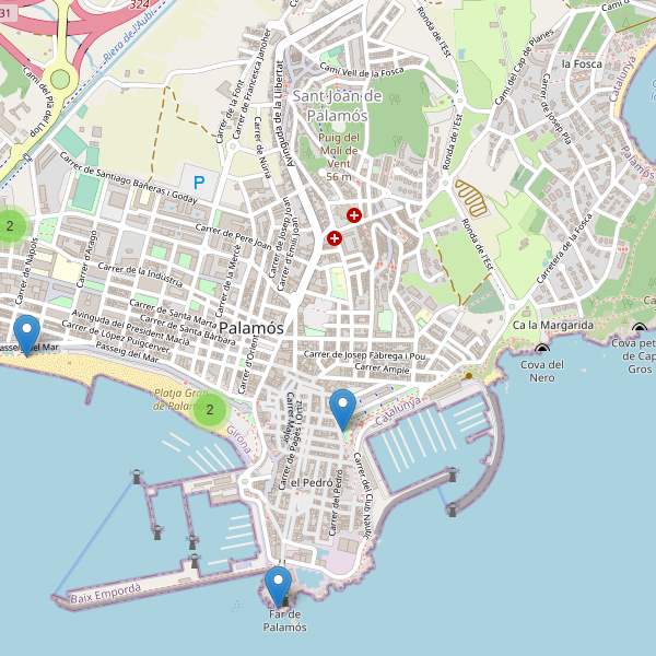 Mapa de aparcamientos-bicicletas en Palamós Thumbnail
