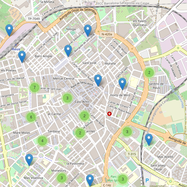 Mapa de aparcamientos-bicicletas en Reus Thumbnail