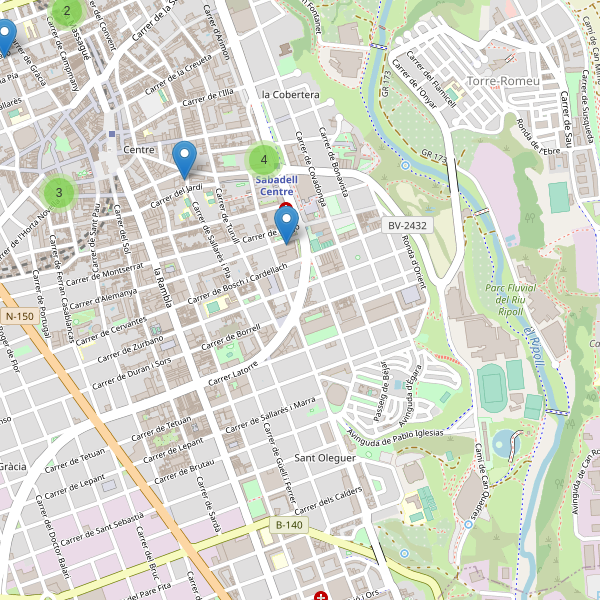 Mapa de aparcamientos-bicicletas en Sabadell Thumbnail