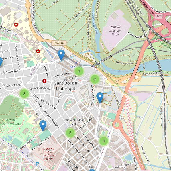 Mapa de aparcamientos-bicicletas en Sant Boi de Llobregat Thumbnail