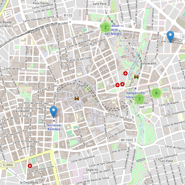 Mapa de aparcamientos-bicicletas en Terrassa Thumbnail
