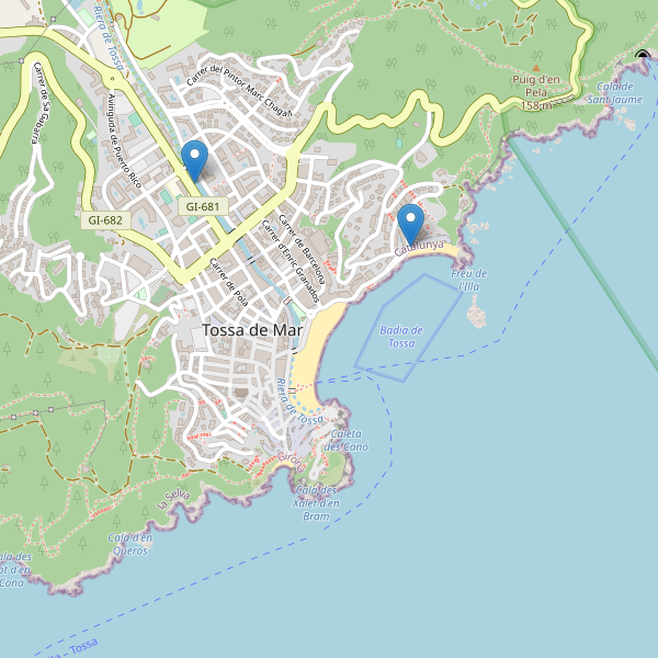 Mapa de aparcamientos-bicicletas en Tossa de Mar Thumbnail