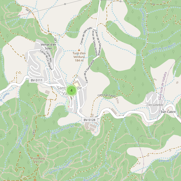 Mapa de aparcamientos en Sant Iscle de Vallalta Thumbnail