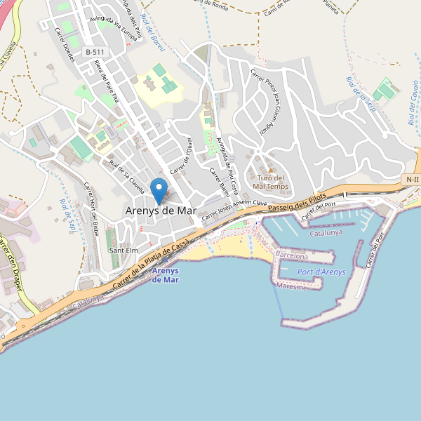 Mapa de aseos en Arenys de Mar Thumbnail