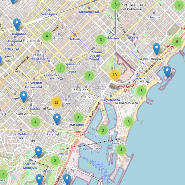 Mapa de aseos en Barcelona Thumbnail