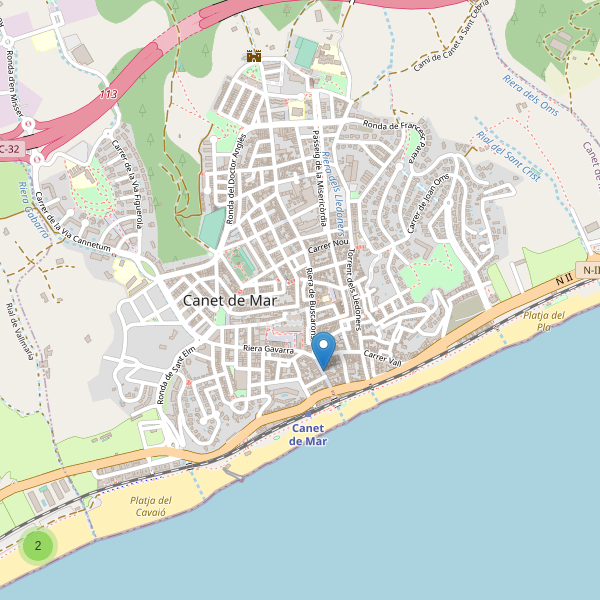 Mapa de aseos en Canet de Mar Thumbnail