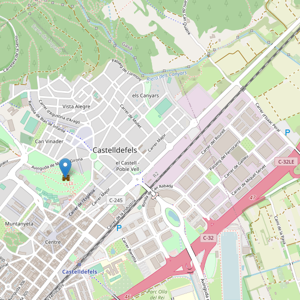Mapa de aseos en Castelldefels Thumbnail