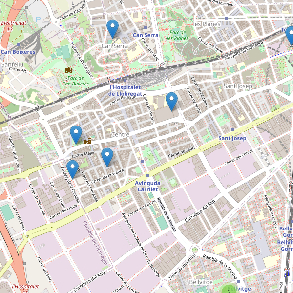 Mapa de aseos en l'Hospitalet de Llobregat Thumbnail