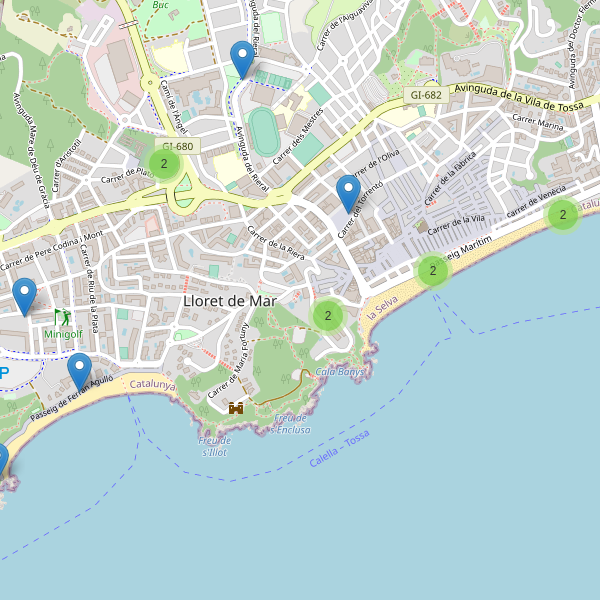 Mapa de aseos en Lloret de Mar Thumbnail