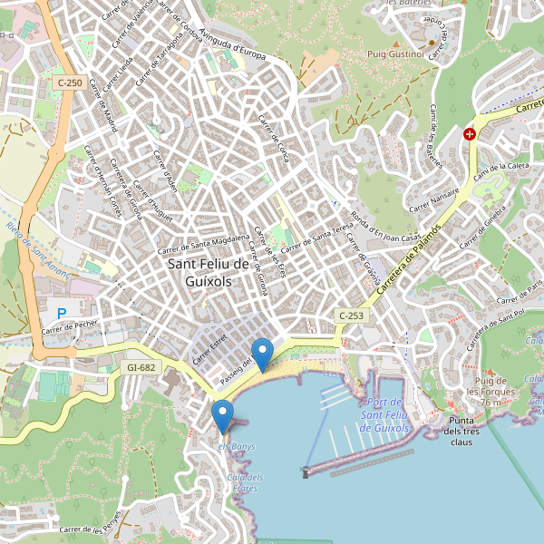 Mapa de aseos en Sant Feliu de Guíxols Thumbnail