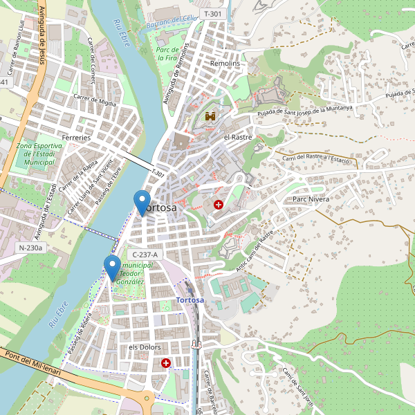 Mapa de aseos en Tortosa Thumbnail