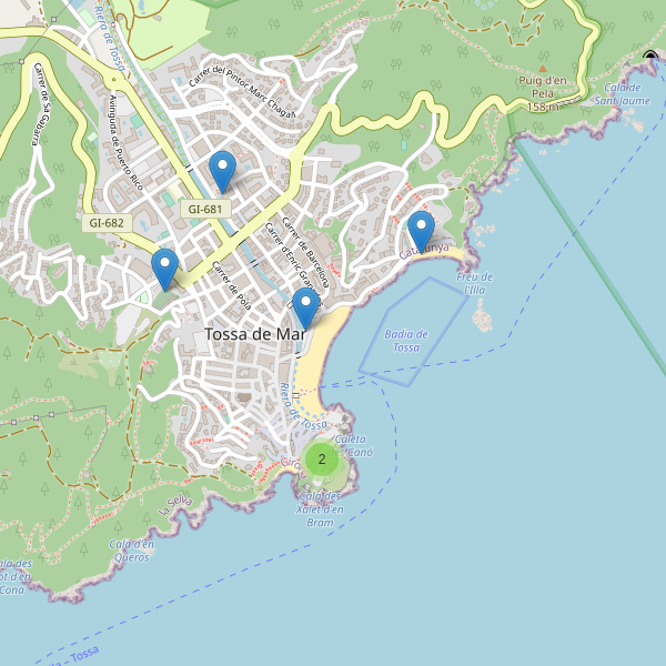Mapa de aseos en Tossa de Mar Thumbnail