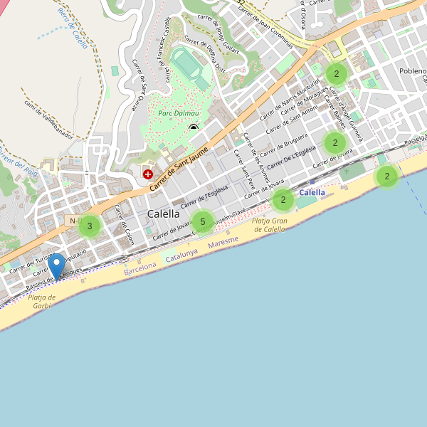 Mapa de bares en Calella Thumbnail